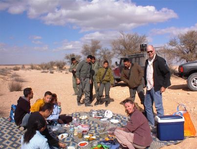 picknick met soldaten